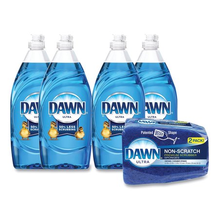 Dawn Ultra Liquid Dish Detergent, Dawn Original, 19.4 oz Bottle, PK4, 4PK 89271